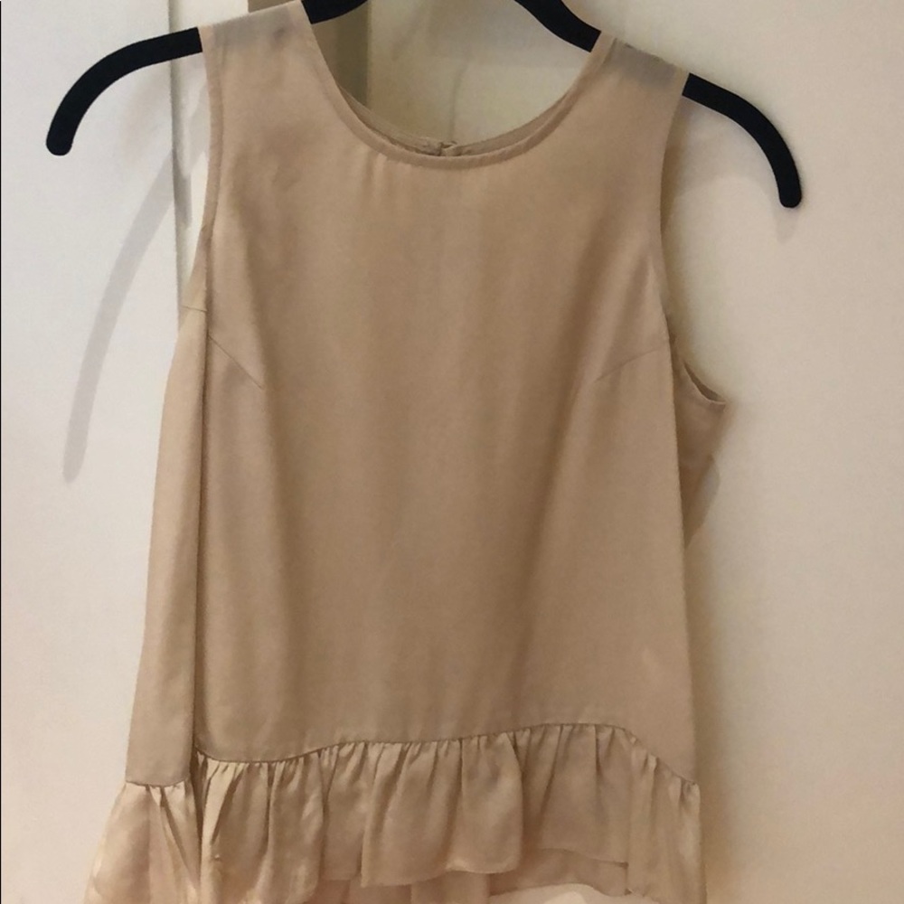 Amanda Uprichard Silk Frill Blouse Like New